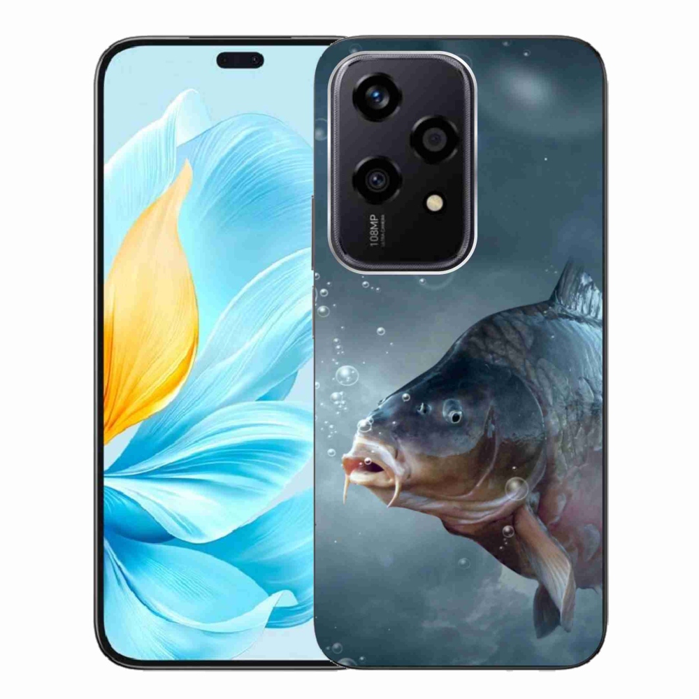 Zselés borítás mmCase a Honor 200 Lite 5G számára - ponty és buborékok