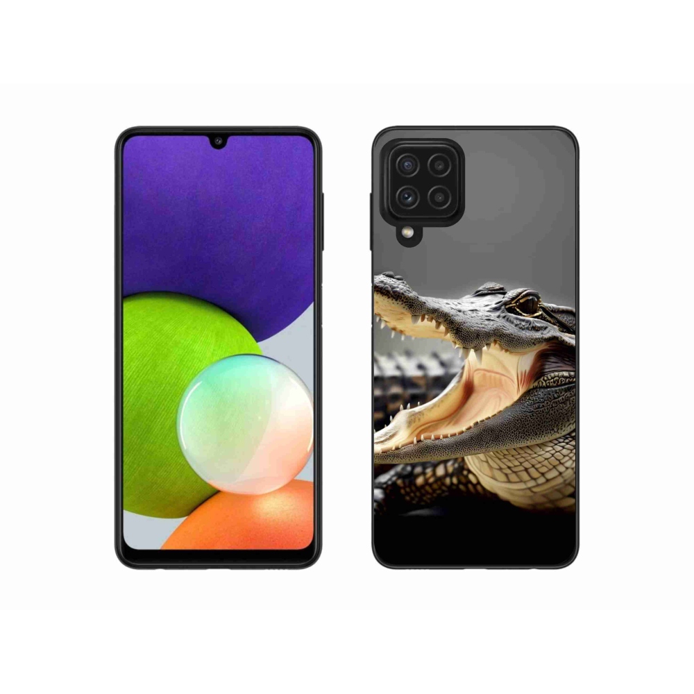 Gél védőhuzat mmCase Samsung Galaxy A22 4G - krokodil