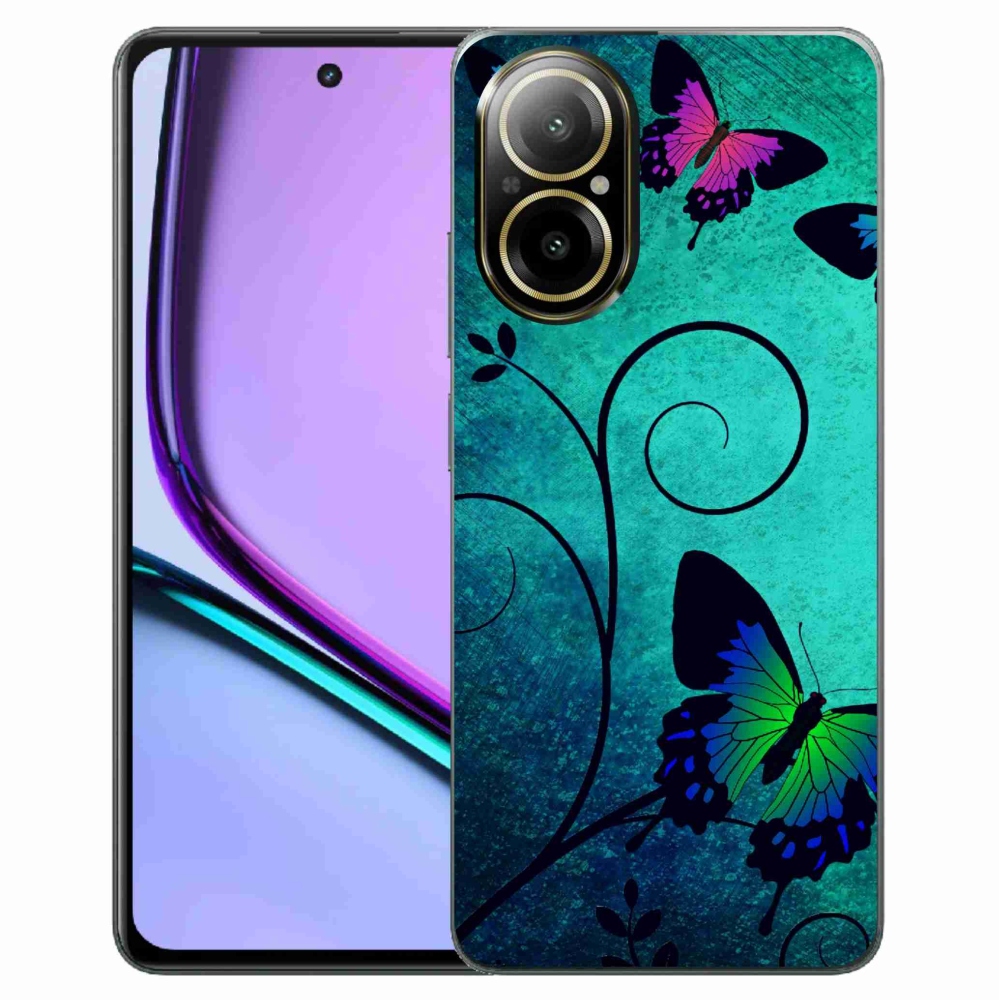 Gél borító mmCase a Realme C67 készülékhez - színes pillangók