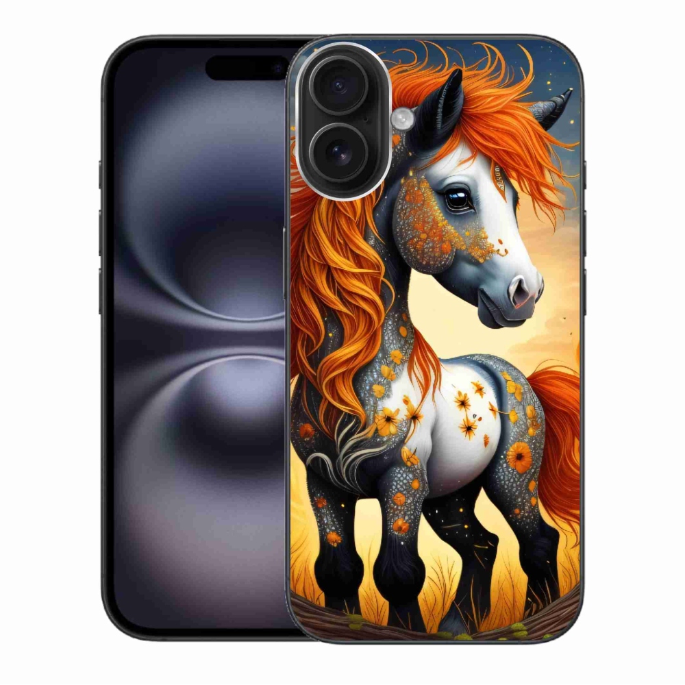 Zselés borítás mmCase iPhone 16 Plus készülékhez - színes póni