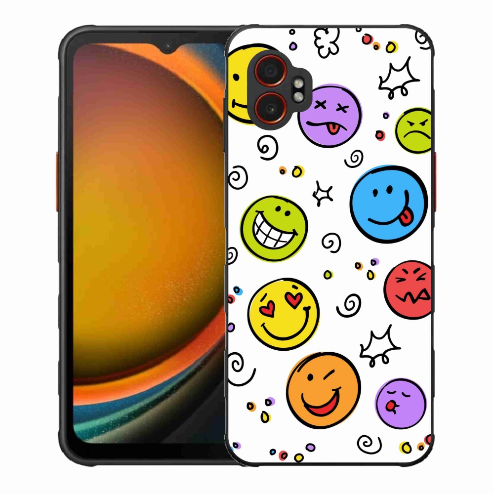 Gél borítás mmCase Samsung Galaxy Xcover 7 Pro készülékhez - smiley-k