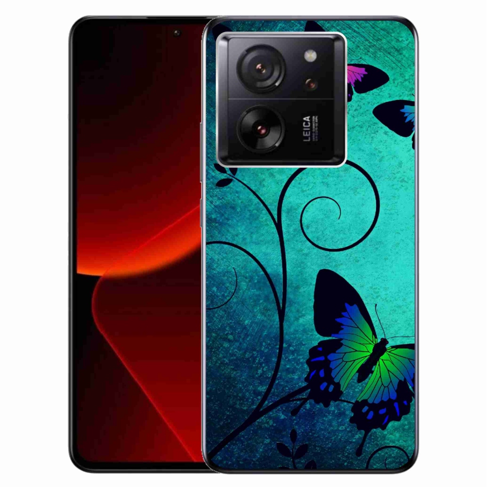 Gél borítás mmCase a Xiaomi 13T/13T Pro számára - színes pillangók
