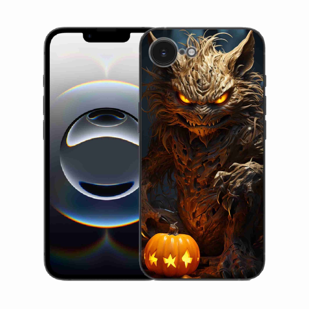 Gél borítás mmCase iPhone 16e készülékhez - Halloween szörnyeteg