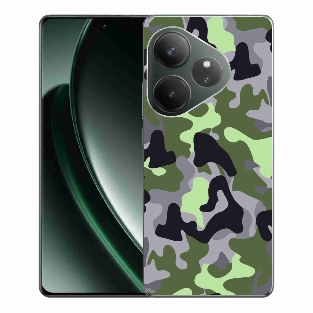 Gél borítás mmCase a Realme GT 6 5G/GT 6T 5G számára - álcázó minta 7