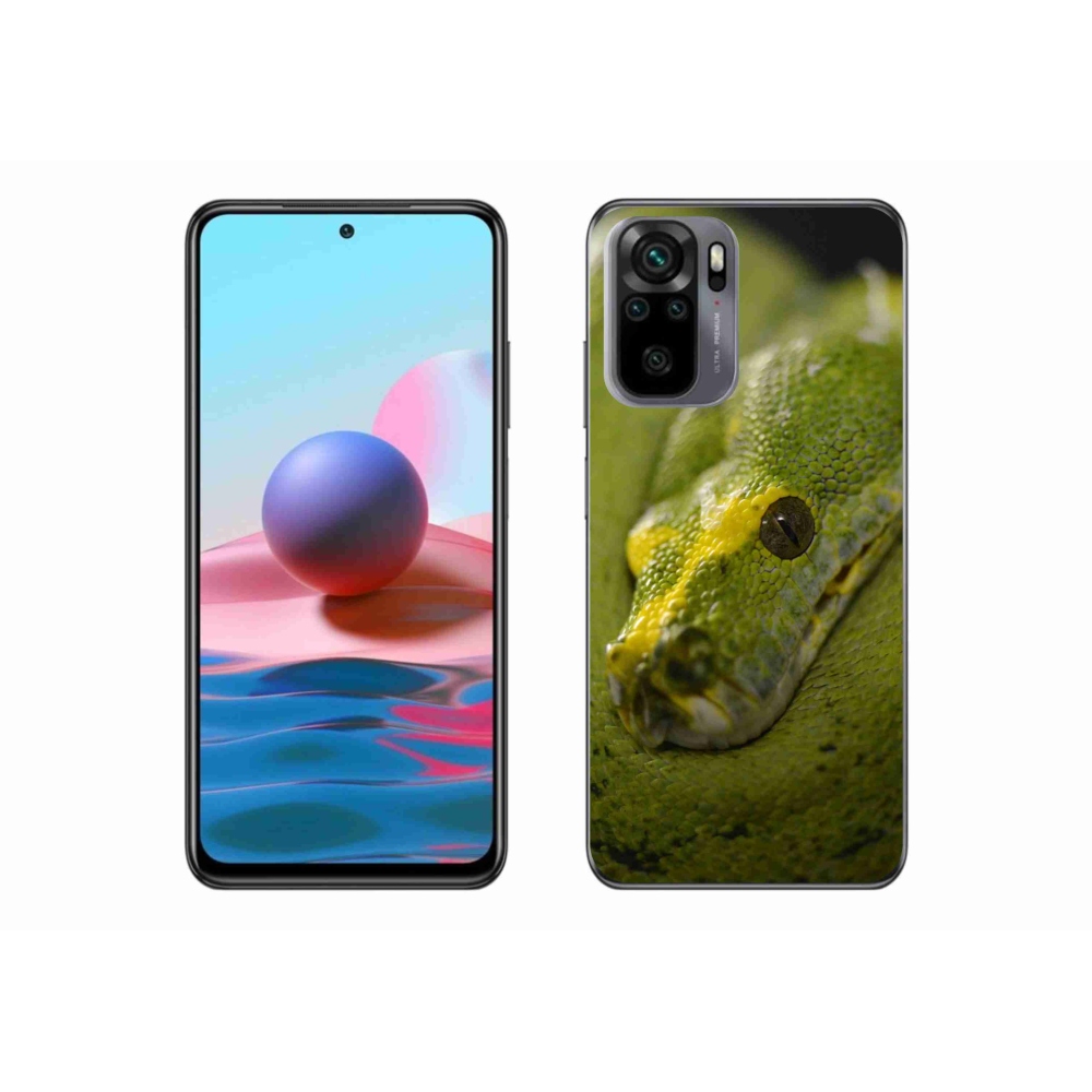 Gél borítás mmCase a Xiaomi Redmi Note 10 4G-hez - kígyó 2