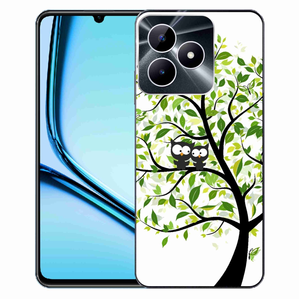 Zselés borító mmCase a Realme Note 50 készülékhez - baglyok a fán