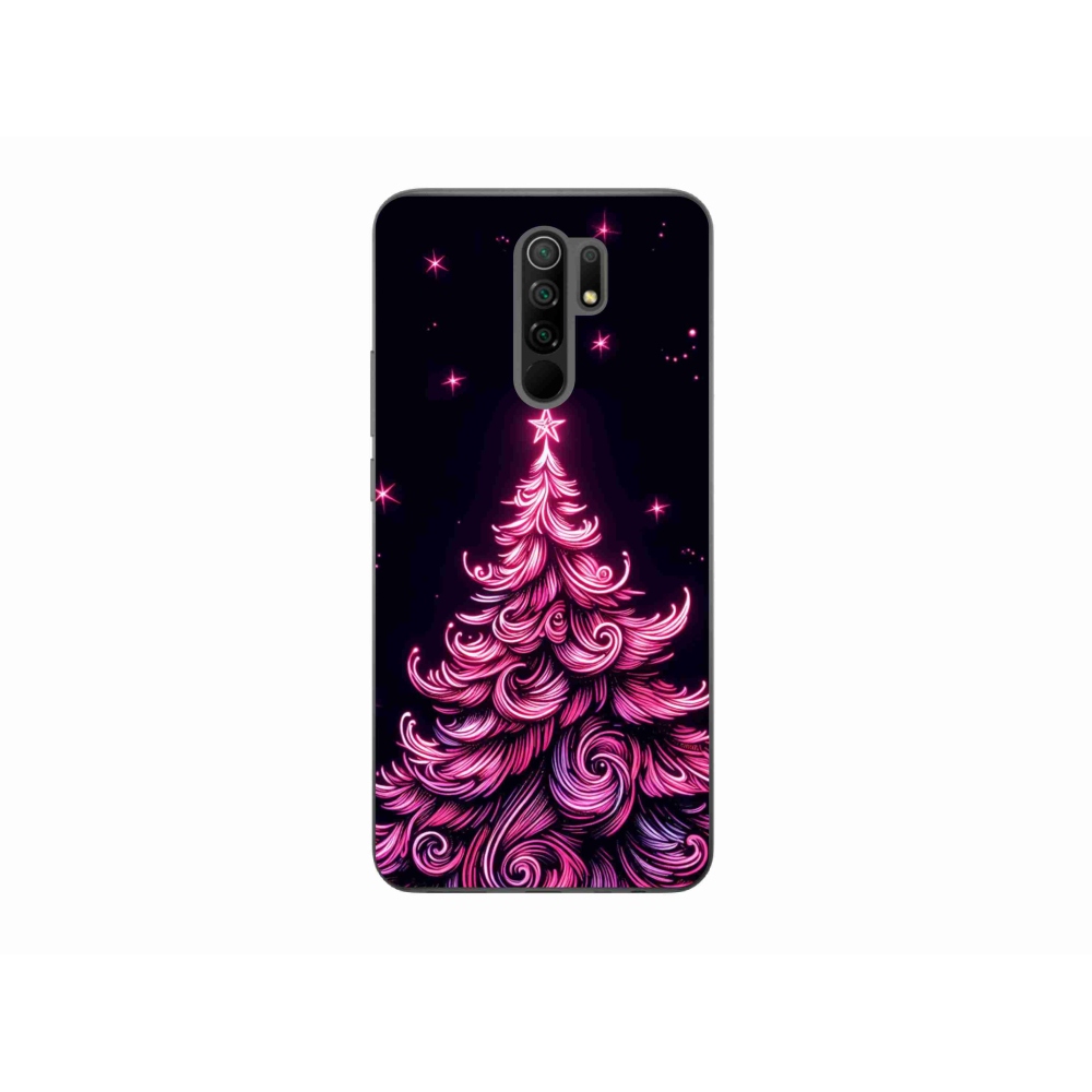 Gél borítás mmCase a Xiaomi Redmi 9-hez - neon karácsonyfa 2