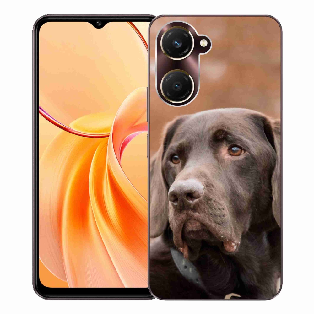 Gél borítás mmCase a Vivo Y28s 5G készülékhez - barna labrador