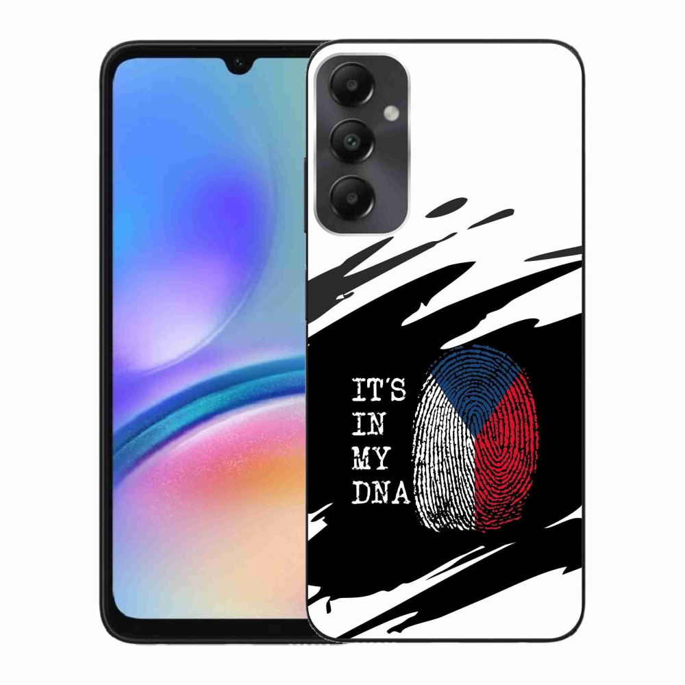 Gél borító mmCase Samsung Galaxy A05s - zászlós ujjlenyomat fekete és fehér háttérrel