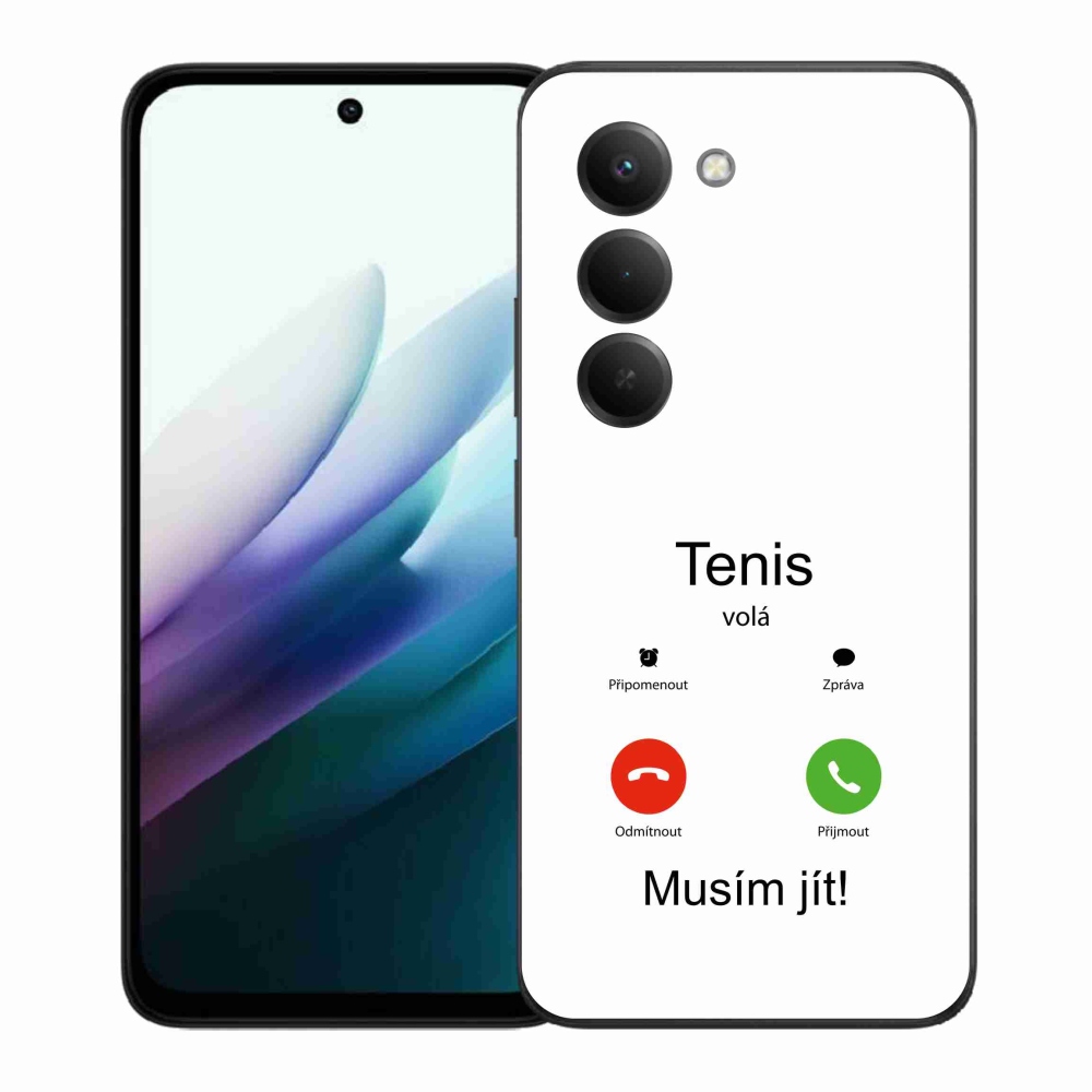 Gél borítás mmCase a Xiaomi Redmi 15 4G/5G (171mm) - tenisz hívások fehér háttérrel