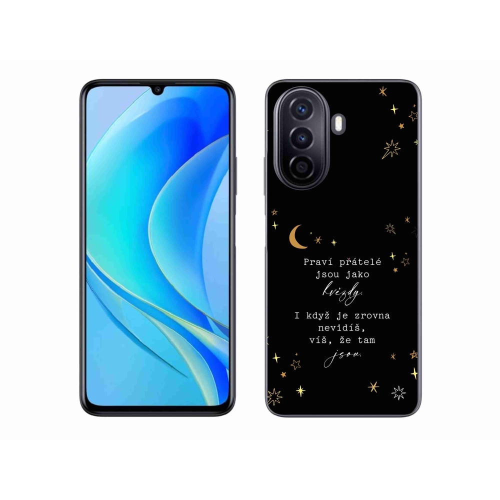 Gél borítás mmCase a Huawei Nova Y70-en - idézet 6 fekete háttér
