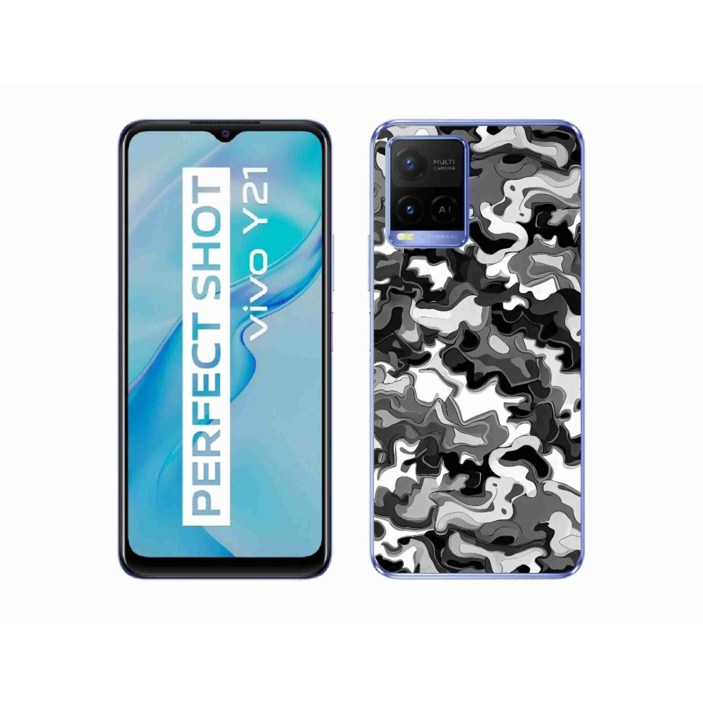 Zselés borítás mmCase a Vivo Y21/Y21s/Y33s készülékhez - terepszínű minta 3