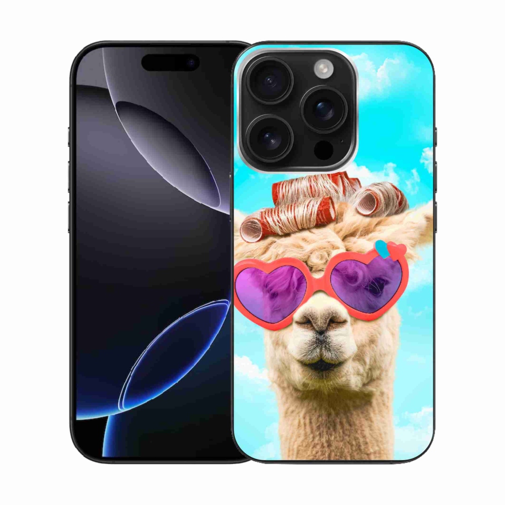 Zselés borítás mmCase iPhone 16 Pro készülékhez - szemüveges láma