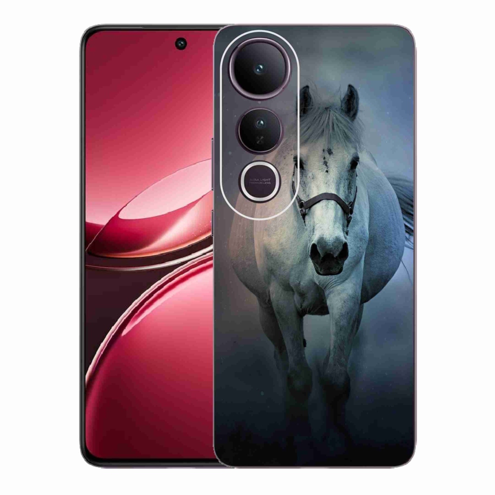 Gél borítás mmCase a Vivo V50 Lite 4G/5G - futó fehér ló Vivo V50 Lite 4G/5G - futó fehér ló