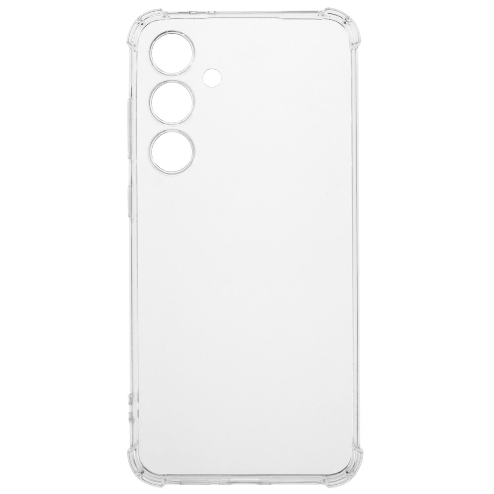 Átlátszó zselés tok megerősített sarkokkal Samsung Galaxy S24 FE készülékhez - átlátszó