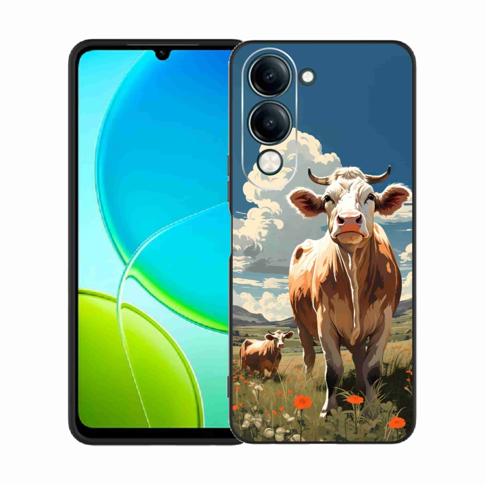 Gél borítás mmCase a Vivo Y29s 5G-hez - tehenek a réten