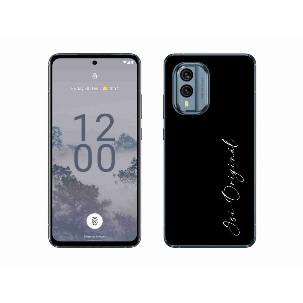 Zselés borító mmCase a Nokia X30 5G készülékhez - te vagy az eredeti fekete háttér