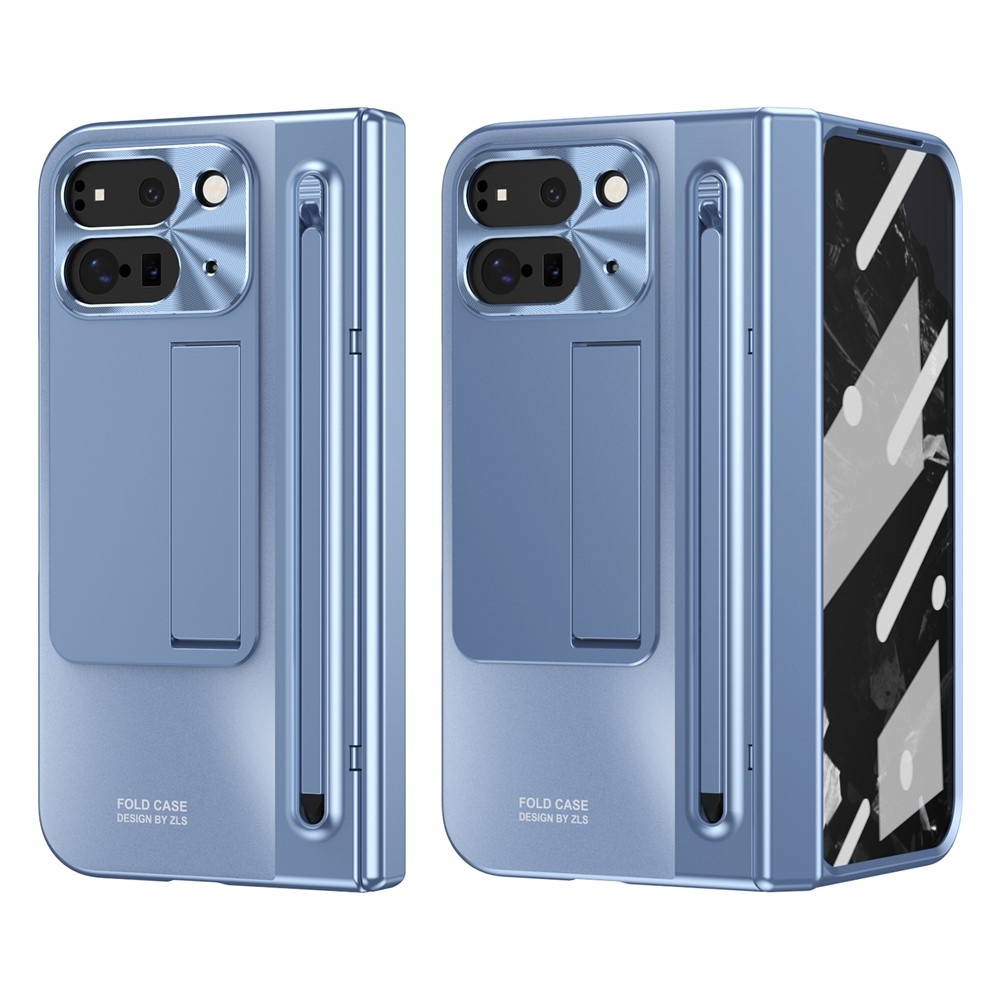 Pántos műanyag borítás tollal és képernyővédővel a Google Pixel 10 Pro Fold-hoz - kék