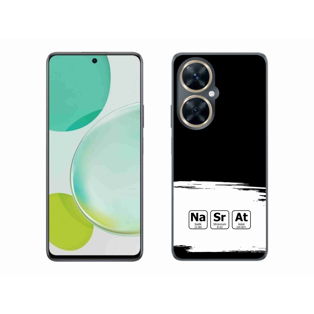 Gél borító mmCase a Huawei Nova 11i - kémiai elemek fehér és fekete háttérrel