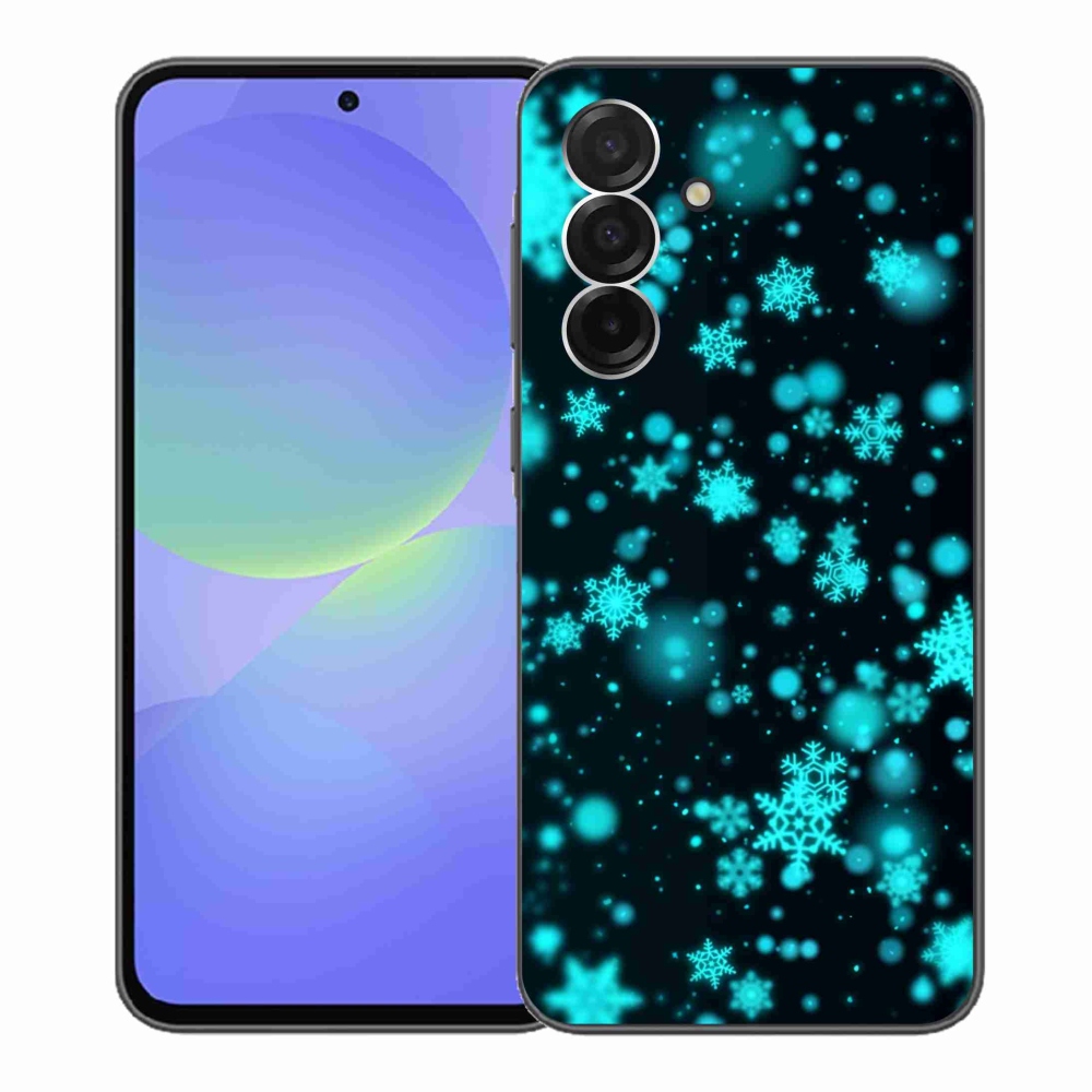 Gél védőhuzat mmCase Samsung Galaxy A36 5G - hópelyhek 1