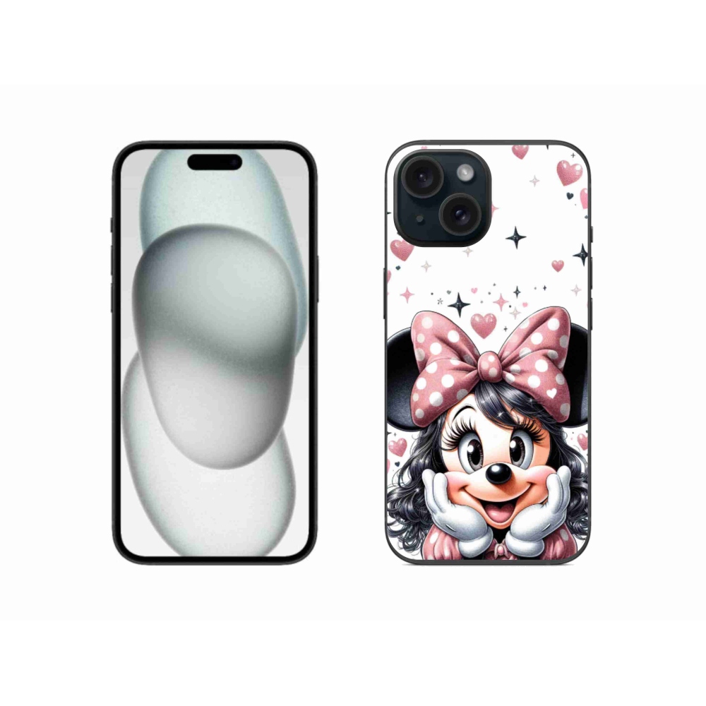 Zselés borítás mmCase iPhone 15 készülékhez - minnie