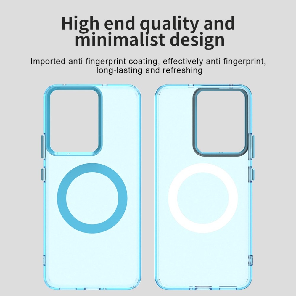 Candy zselés tok MagSafe-val a Realme 14 5G számára - kék