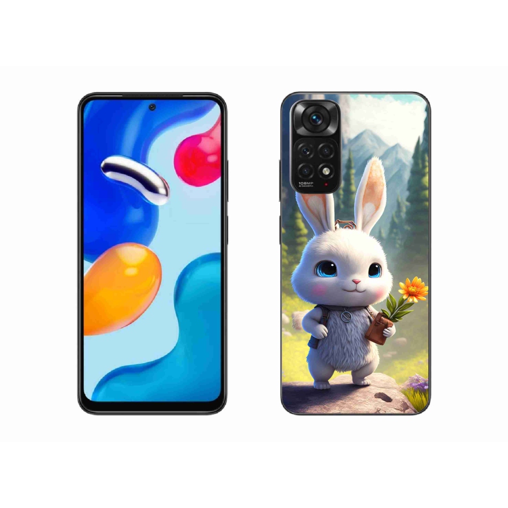 Gél borítás mmCase a Xiaomi Redmi Note 11S 4G-hez - aranyos nyuszi