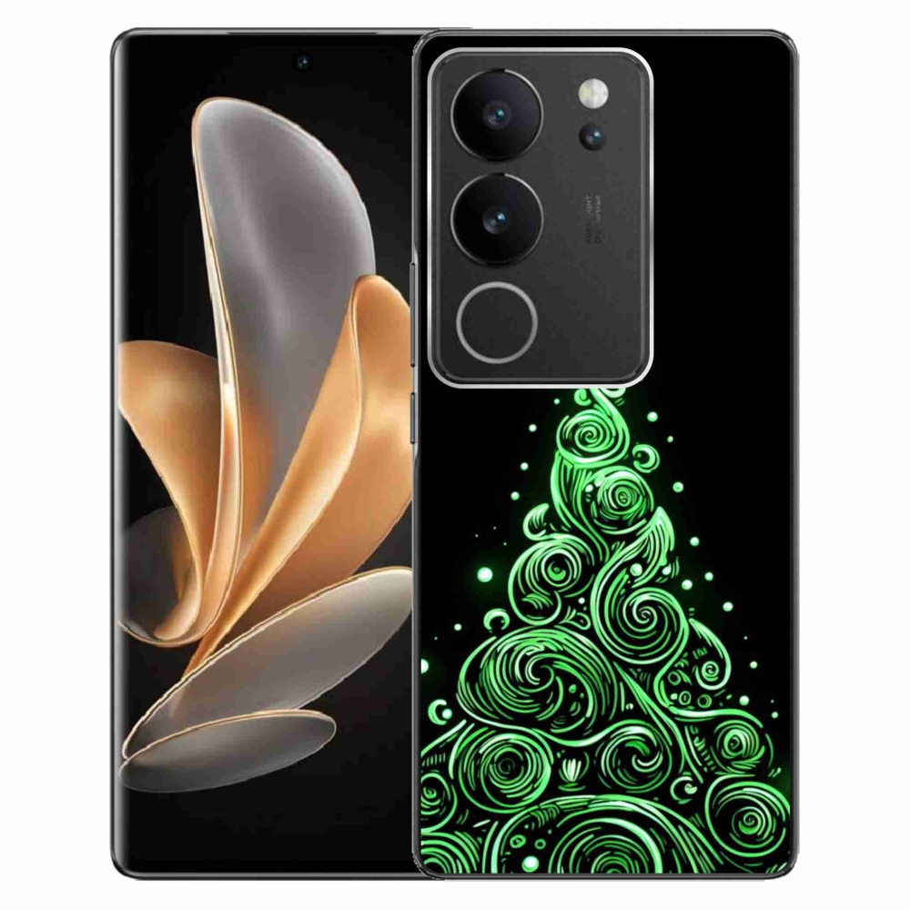 Gélburkolat mmCase a Vivo V29 5G-n - neon karácsonyfa 3