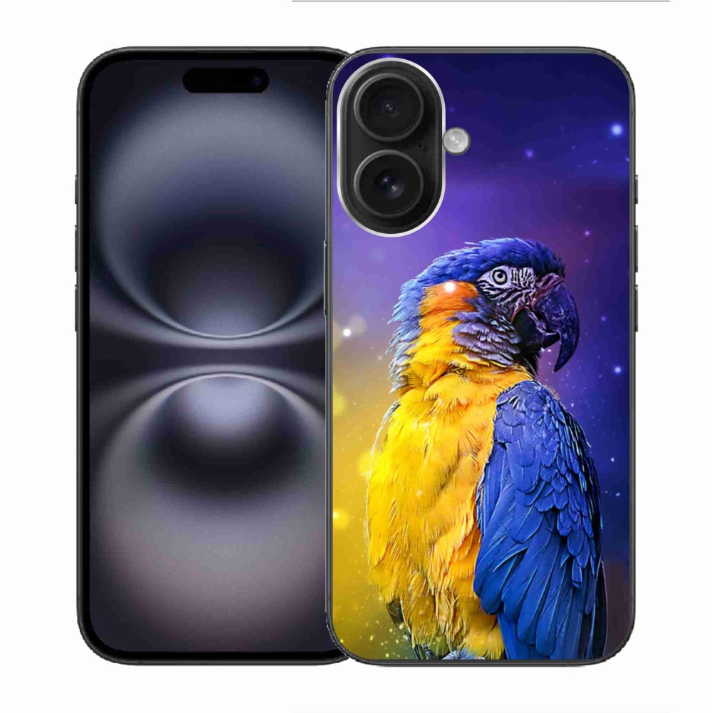 Gél tok mmCase iPhone 16 készülékhez - papagáj ara 1