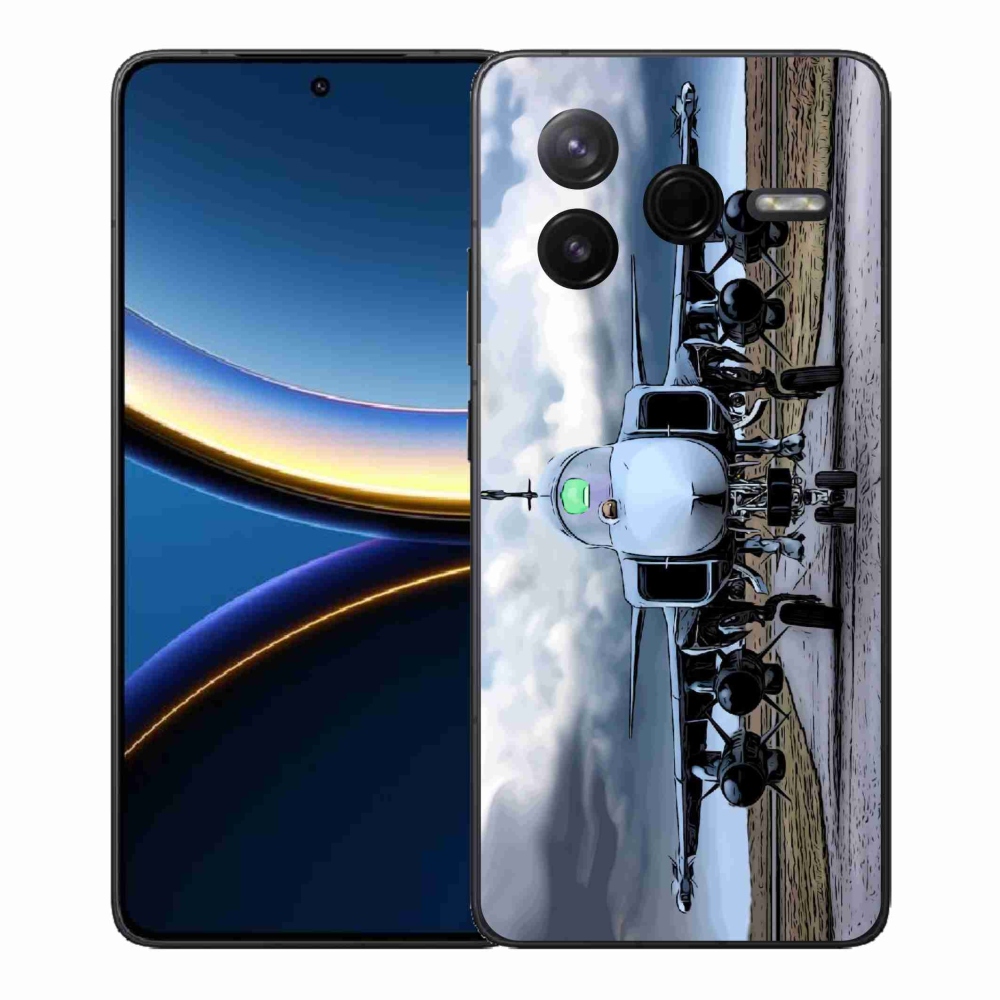 Gél borítás mmCase a Xiaomi Poco F7 Pro számára - katonai repülőgépek