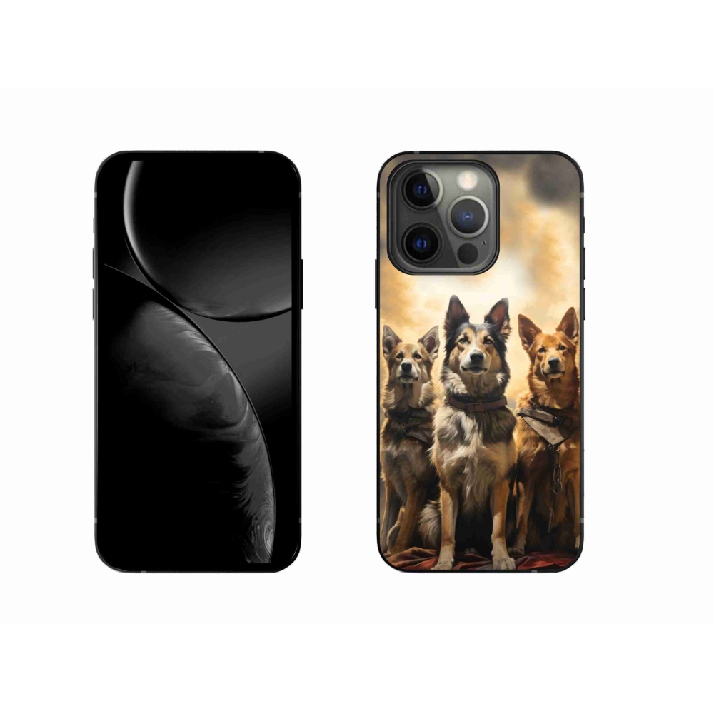 Zselés borítás mmCase iPhone 13 Pro 6.1 - három kutya számára