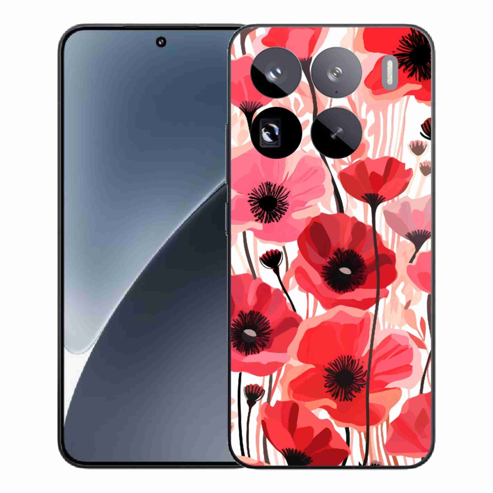 Gél borítás mmCase a Xiaomi 15 Pro-hoz - mákos 1