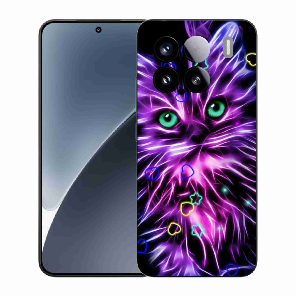 Gél borító mmCase a Xiaomi 15 - absztrakt macska számára