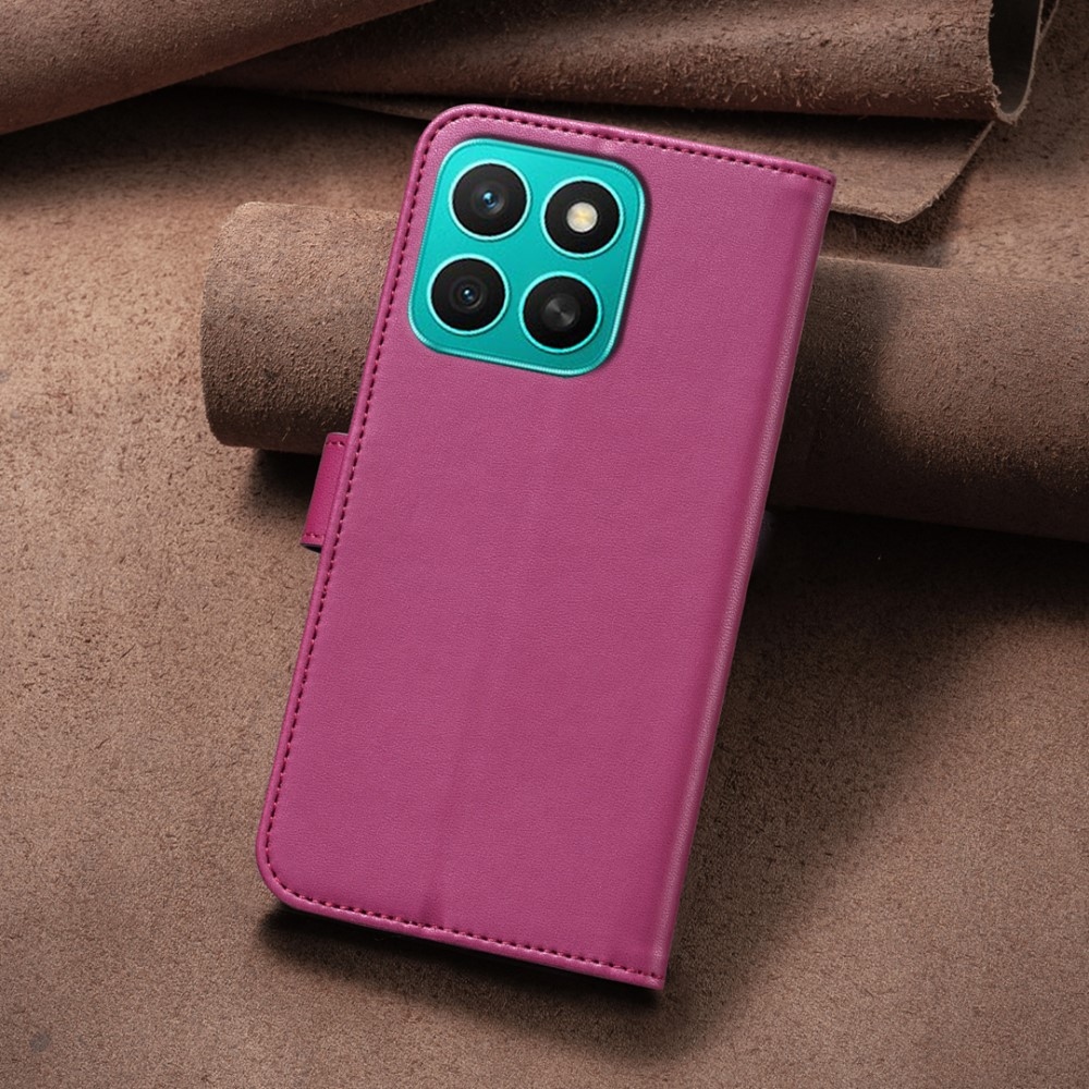 Clover könyv tok Honor X8c-hez - rózsaszínű