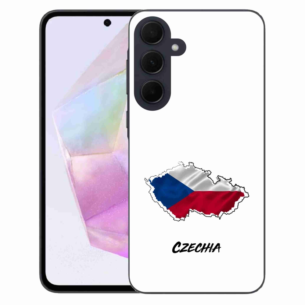 Gél védőhuzat mmCase Samsung Galaxy A35 5G - Csehország fehér háttér