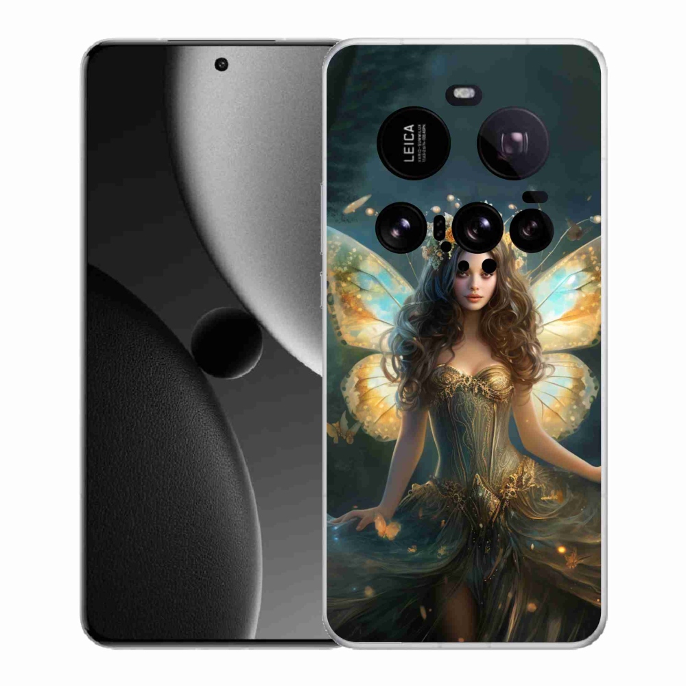 Gél borító mmCase a Xiaomi 15 Ultra - pillangó nő számára