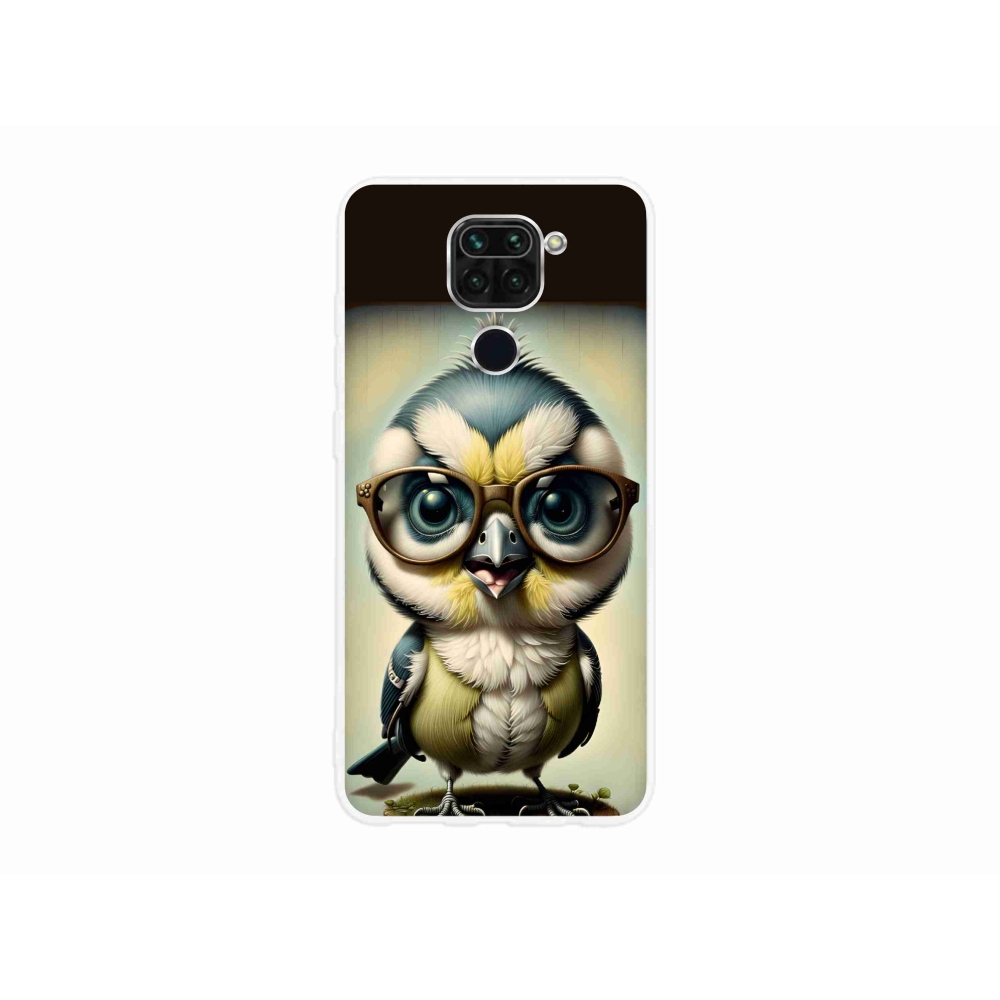 Gél borítás mmCase a Xiaomi Redmi Note 9-hez - kölyök szemüvegben