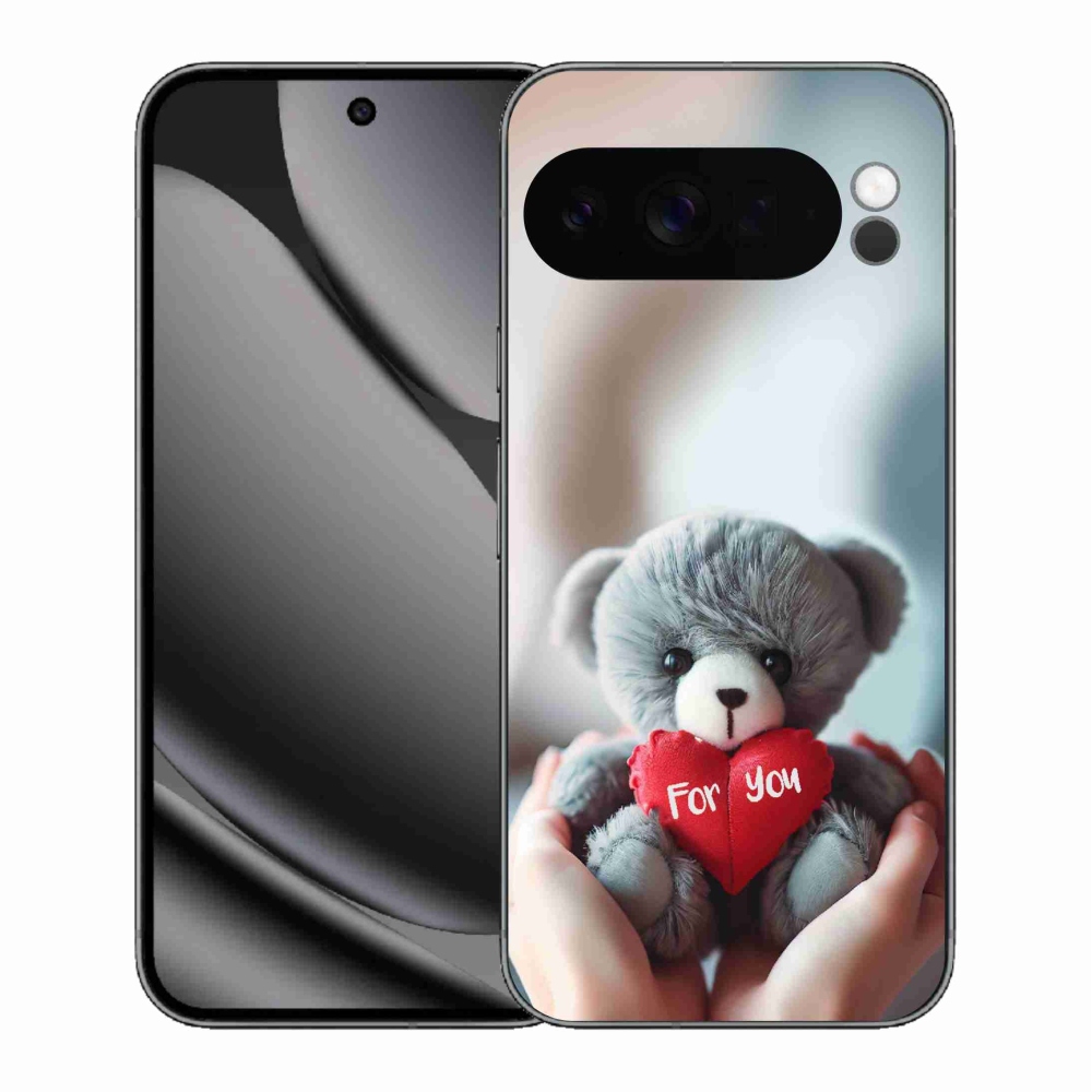 Gél borítás mmCase a Google Pixel 10 Pro XL-hez - mackó a szerelmesek számára