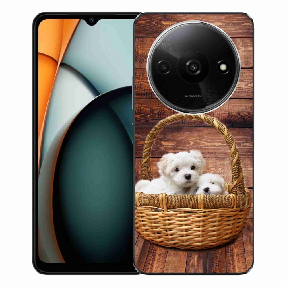 Gél borítás mmCase a Xiaomi Redmi A3-hoz - kölyökkutyák