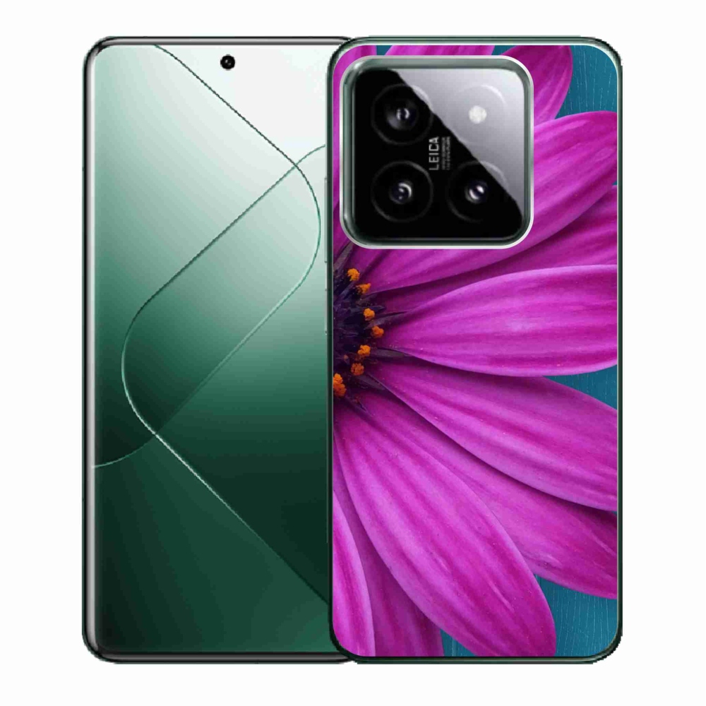 Gél tok mmCase a Xiaomi 14-hez - lila százszorszép