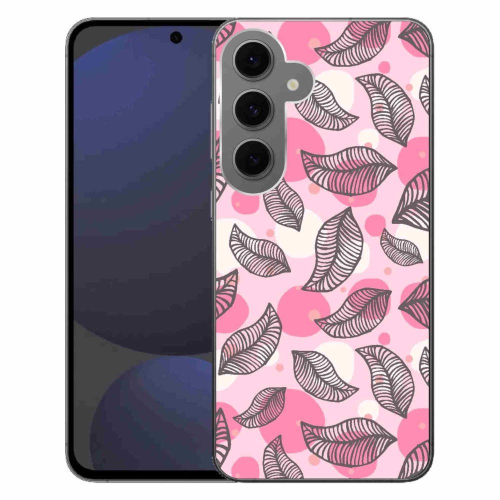 Zselés borítás mmCase Samsung Galaxy S24 FE készülékhez - rajzfilmes hulló levelek