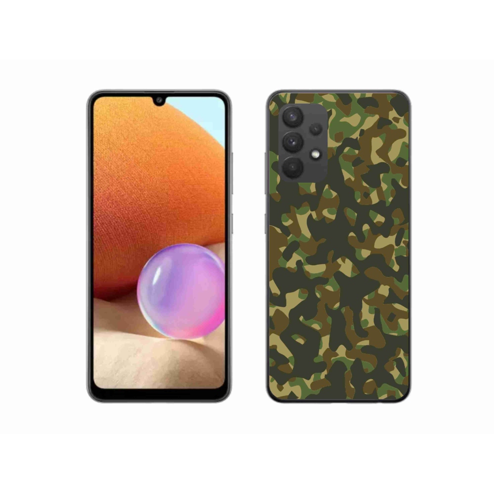 Gél védőhuzat mmCase Samsung Galaxy A32 4G - terepszínű mintázat 1