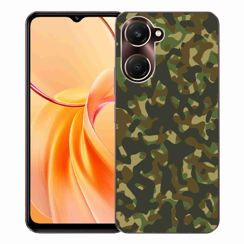 Zselés borítás mmCase a Vivo Y28s 5G-hez - álcázó minta 1