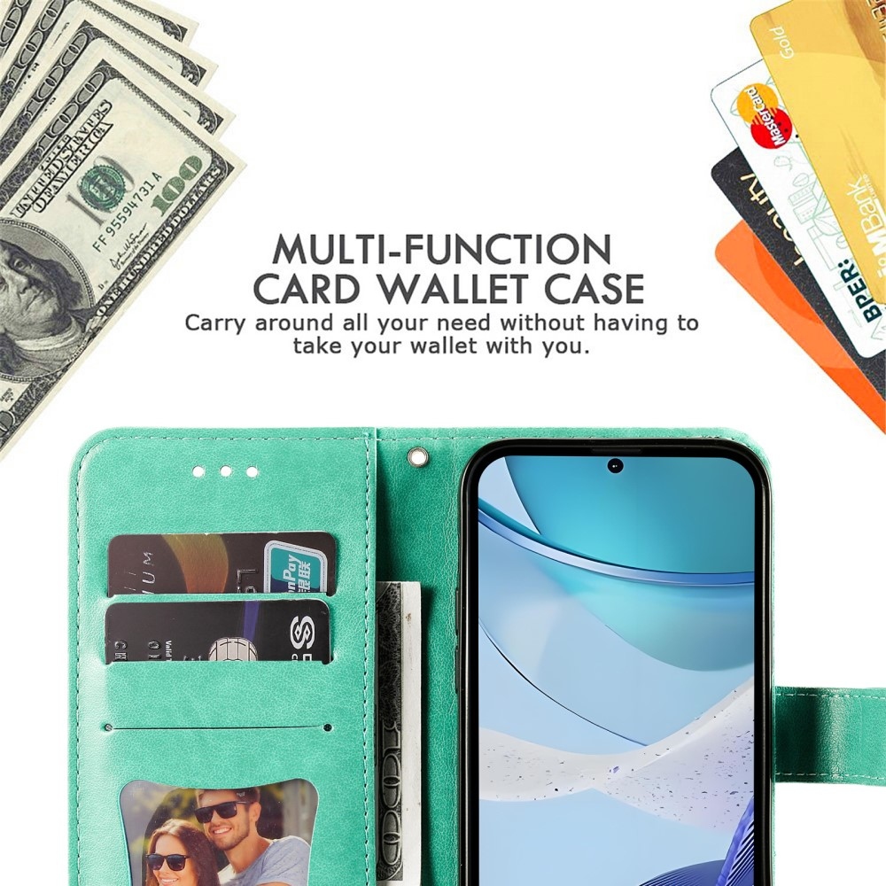 Mandala könyvtáska a Realme C75 készülékhez - teal színű