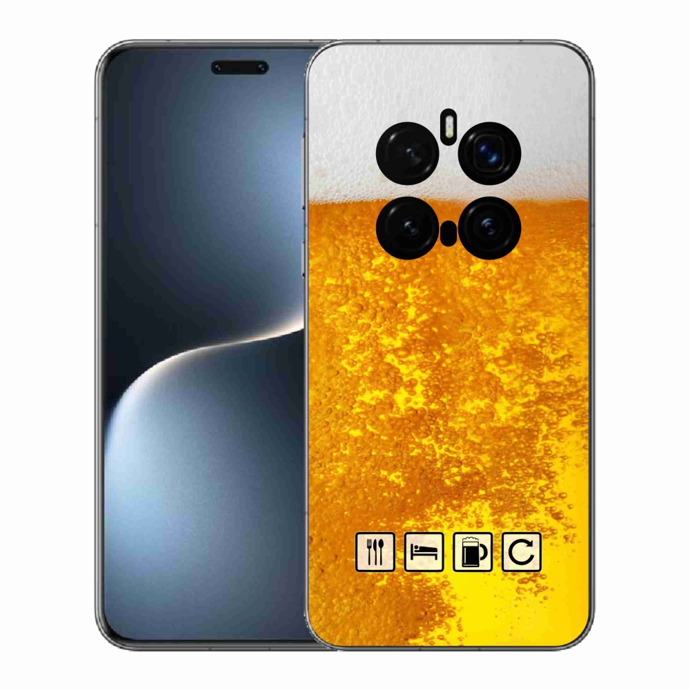 Zselés borítás mmCase a Honor Magic 7 Pro 5G számára - sör motívum 3