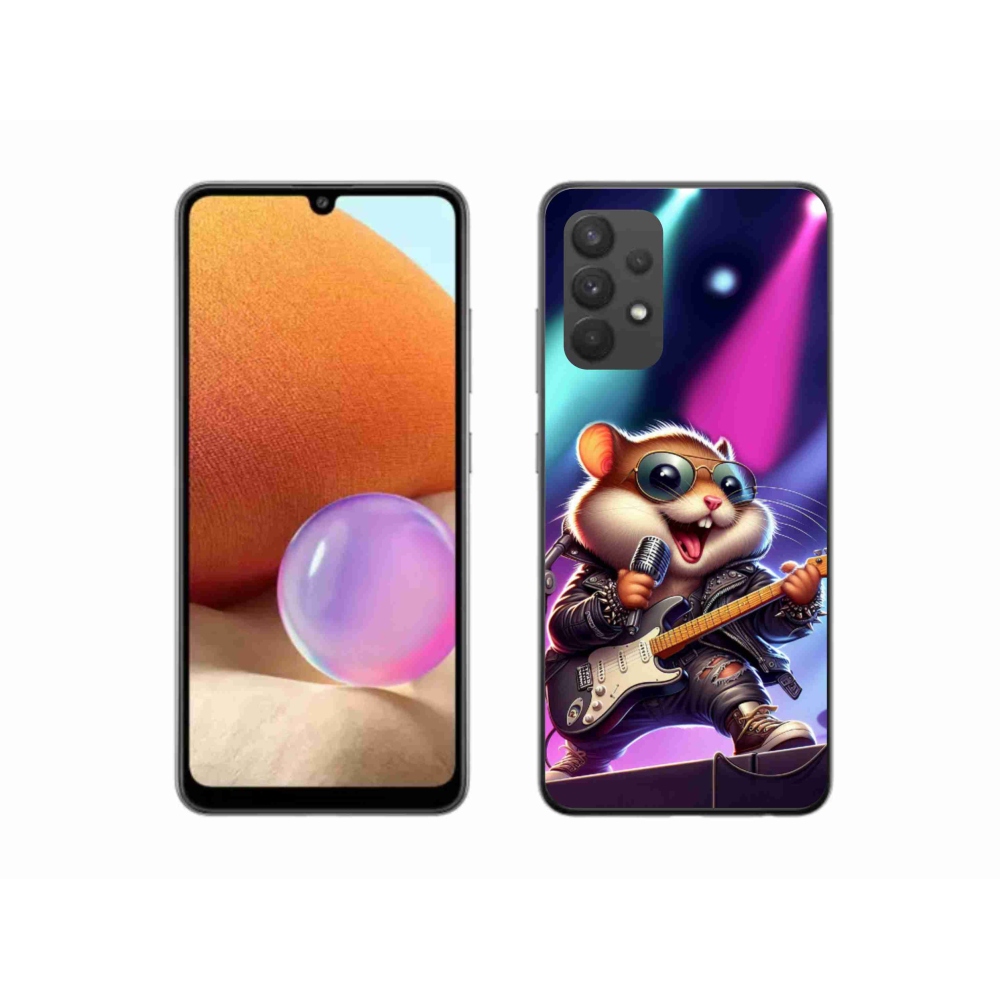 Gél borítás mmCase Samsung Galaxy A32 4G - hamster rockerhez
