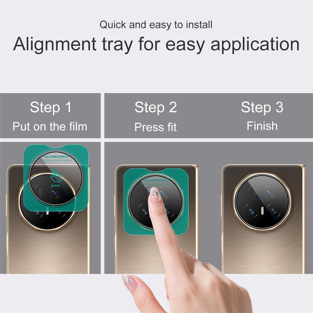 IMK kamera lencse üveg a Honor Magic V5 készülékhez, applikációs kerettel