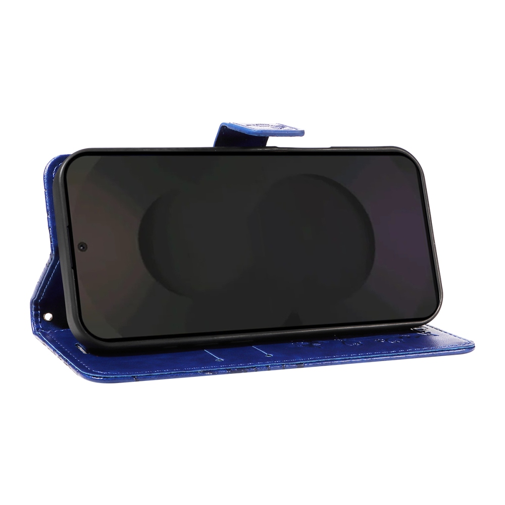 Nagy pillangó könyv tok Samsung Galaxy S25 FE készülékhez - kék