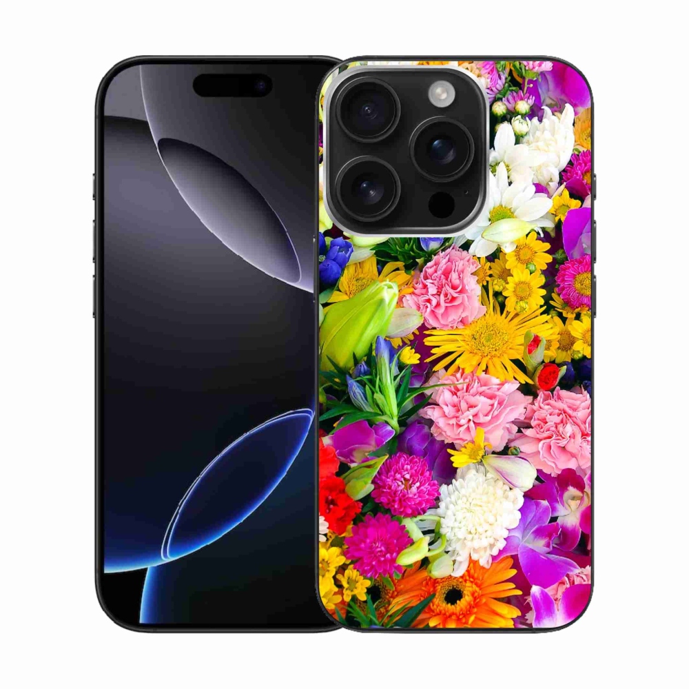 Zselés borítás mmCase iPhone 16 Pro készülékhez - virág 12
