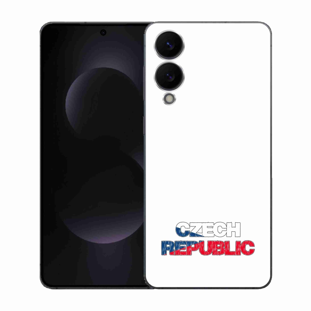 Gél borítás mmCase Samsung Galaxy S25 Edge - Csehország fehér háttérrel